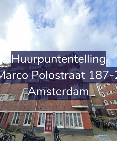 Foto gevel Huurpuntentelling voor Marco Polostraat 187-2, Amsterdam