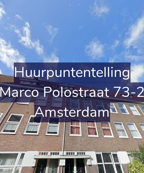 Foto gevel Huurpuntentelling voor Marco Polostraat 73-2, Amsterdam