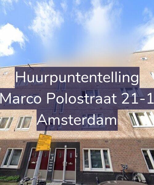 Foto gevel Huurpuntentelling voor Marco Polostraat 21-1, Amsterdam