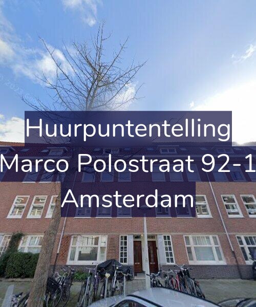 Foto gevel Huurpuntentelling voor Marco Polostraat 92-1, Amsterdam