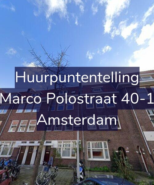 Foto gevel Huurpuntentelling voor Marco Polostraat 40-1, Amsterdam