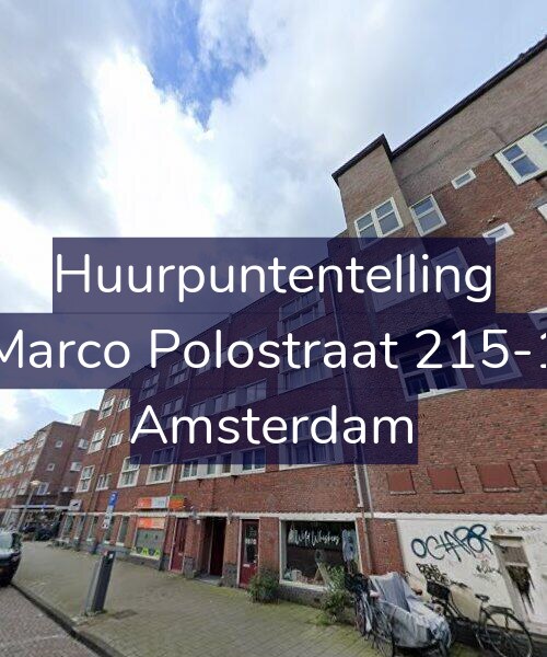 Foto gevel Huurpuntentelling voor Marco Polostraat 215-1, Amsterdam