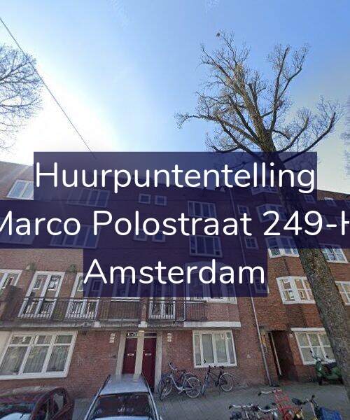 Foto gevel Huurpuntentelling voor Marco Polostraat 249-H, Amsterdam
