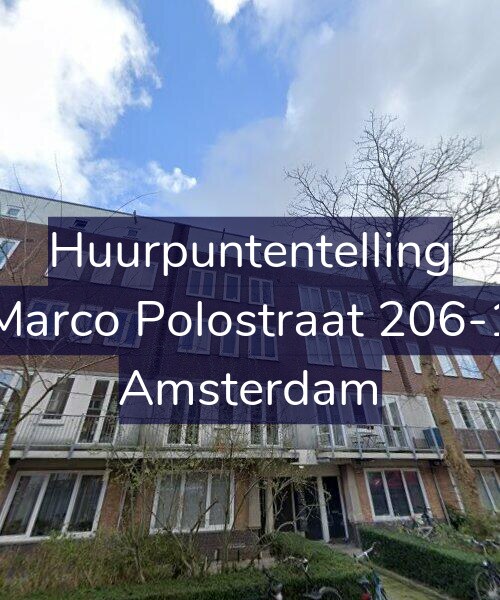 Foto gevel Huurpuntentelling voor Marco Polostraat 206-1, Amsterdam