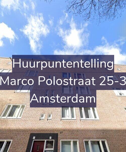 Foto gevel Huurpuntentelling voor Marco Polostraat 25-3, Amsterdam