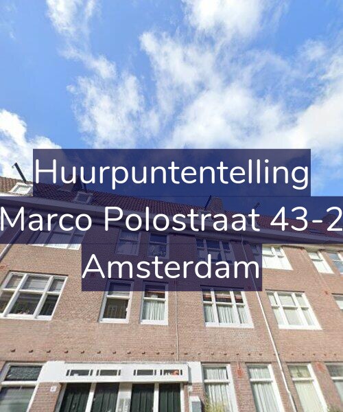 Foto gevel Huurpuntentelling voor Marco Polostraat 43-2, Amsterdam