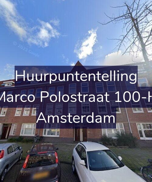 Foto gevel Huurpuntentelling voor Marco Polostraat 100-H, Amsterdam