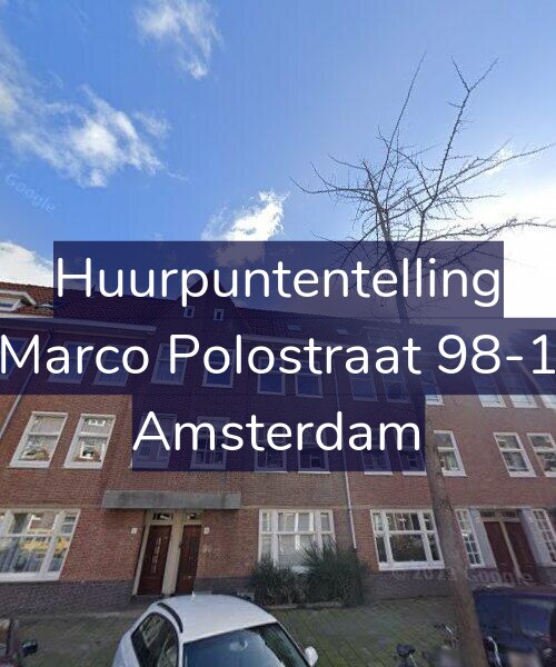 Foto gevel Huurpuntentelling voor Marco Polostraat 98-1, Amsterdam