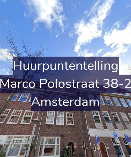 Foto gevel Huurpuntentelling voor Marco Polostraat 38-2, Amsterdam