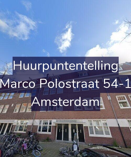Foto gevel Huurpuntentelling voor Marco Polostraat 54-1, Amsterdam