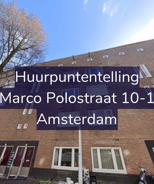 Foto gevel Huurpuntentelling voor Marco Polostraat 10-1, Amsterdam