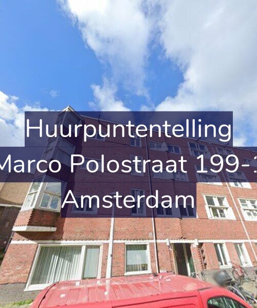 Foto gevel Huurpuntentelling voor Marco Polostraat 199-1, Amsterdam