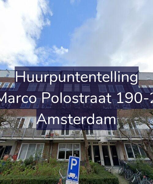 Foto gevel Huurpuntentelling voor Marco Polostraat 190-2, Amsterdam