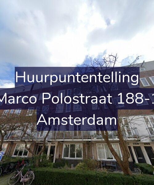 Foto gevel Huurpuntentelling voor Marco Polostraat 188-1, Amsterdam