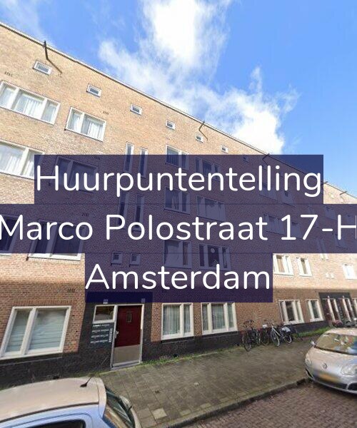 Foto gevel Huurpuntentelling voor Marco Polostraat 17-H, Amsterdam