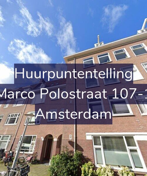 Foto gevel Huurpuntentelling voor Marco Polostraat 107-1, Amsterdam