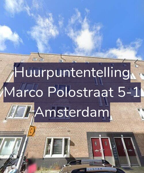 Foto gevel Huurpuntentelling voor Marco Polostraat 5-1, Amsterdam