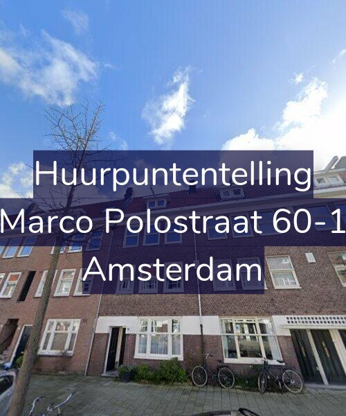 Foto gevel Huurpuntentelling voor Marco Polostraat 60-1, Amsterdam
