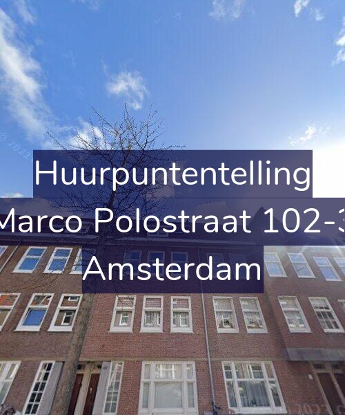 Foto gevel Huurpuntentelling voor Marco Polostraat 102-3, Amsterdam