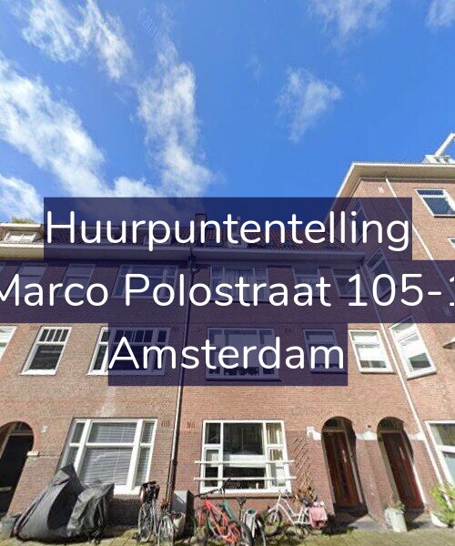 Foto gevel Huurpuntentelling voor Marco Polostraat 105-1, Amsterdam