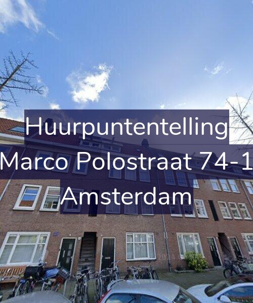 Foto gevel Huurpuntentelling voor Marco Polostraat 74-1, Amsterdam