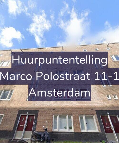 Foto gevel Huurpuntentelling voor Marco Polostraat 11-1, Amsterdam