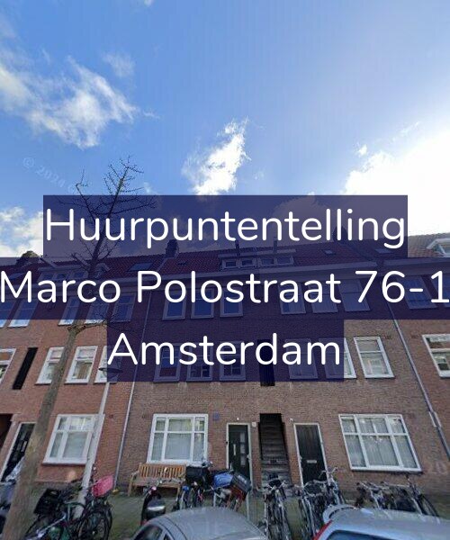 Foto gevel Huurpuntentelling voor Marco Polostraat 76-1, Amsterdam