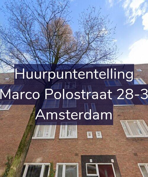 Foto gevel Huurpuntentelling voor Marco Polostraat 28-3, Amsterdam