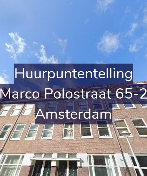 Foto gevel Huurpuntentelling voor Marco Polostraat 65-2, Amsterdam