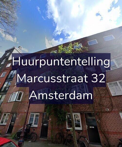 Foto gevel Huurpuntentelling voor Marcusstraat 32, Amsterdam