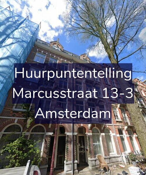 Foto gevel Huurpuntentelling voor Marcusstraat 13-3, Amsterdam