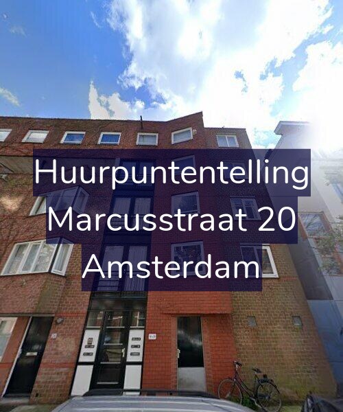 Foto gevel Huurpuntentelling voor Marcusstraat 20, Amsterdam