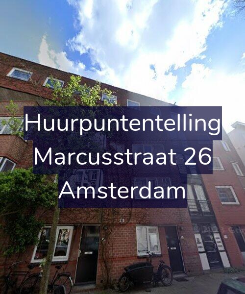 Foto gevel Huurpuntentelling voor Marcusstraat 26, Amsterdam