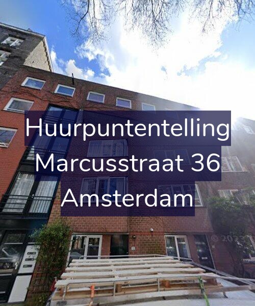 Foto gevel Huurpuntentelling voor Marcusstraat 36, Amsterdam
