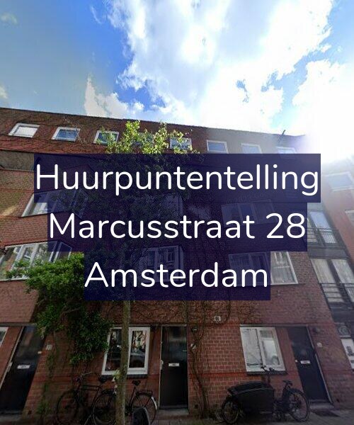 Foto gevel Huurpuntentelling voor Marcusstraat 28, Amsterdam