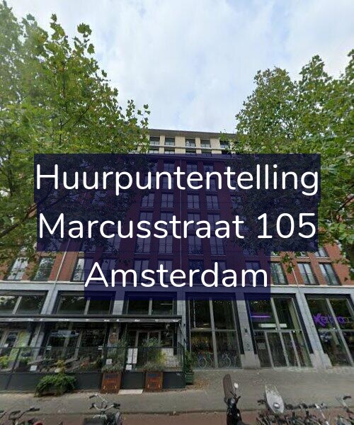 Foto gevel Huurpuntentelling voor Marcusstraat 105, Amsterdam
