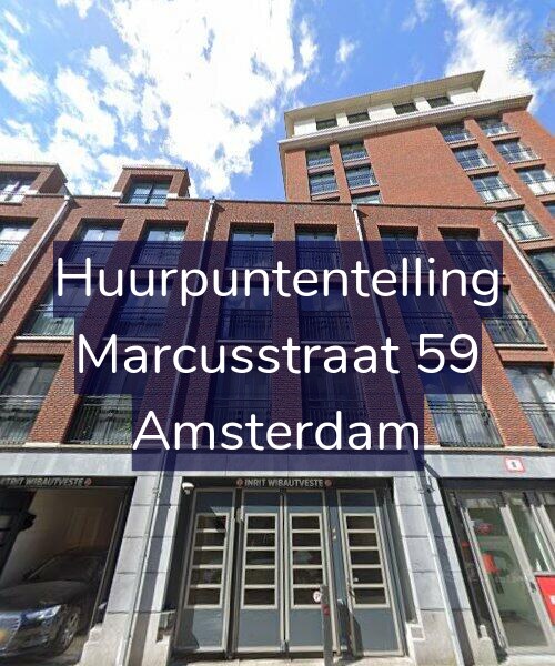 Foto gevel Huurpuntentelling voor Marcusstraat 59, Amsterdam