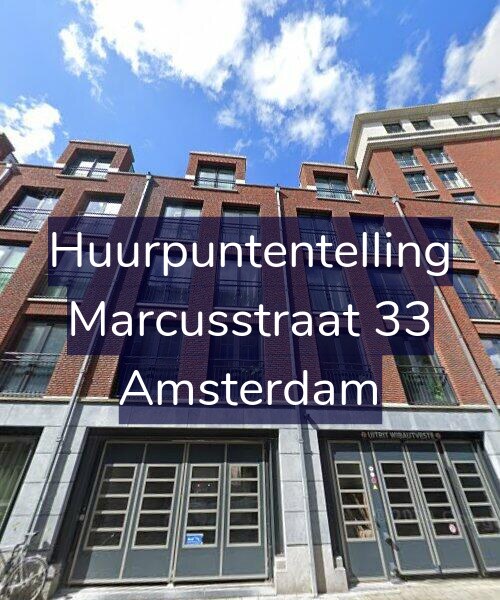 Foto gevel Huurpuntentelling voor Marcusstraat 33, Amsterdam