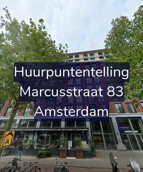 Foto gevel Huurpuntentelling voor Marcusstraat 83, Amsterdam