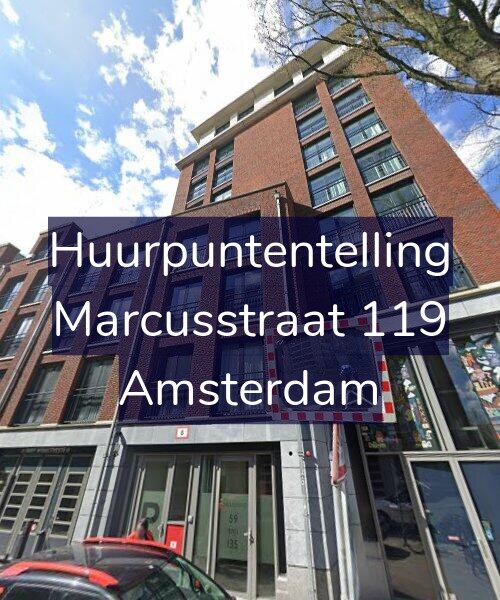 Foto gevel Huurpuntentelling voor Marcusstraat 119, Amsterdam