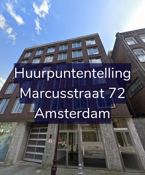 Foto gevel Huurpuntentelling voor Marcusstraat 72, Amsterdam