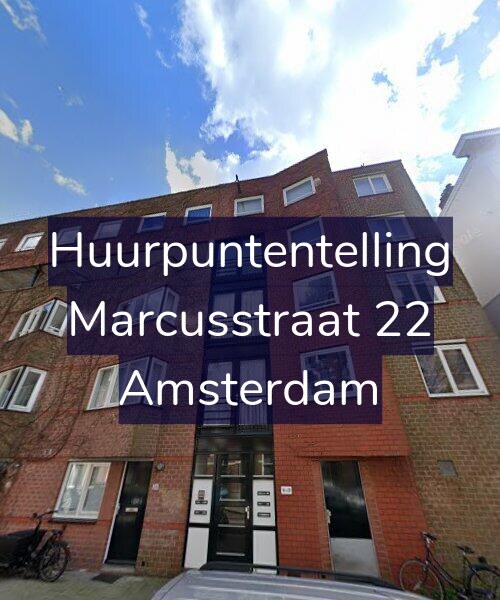 Foto gevel Huurpuntentelling voor Marcusstraat 22, Amsterdam