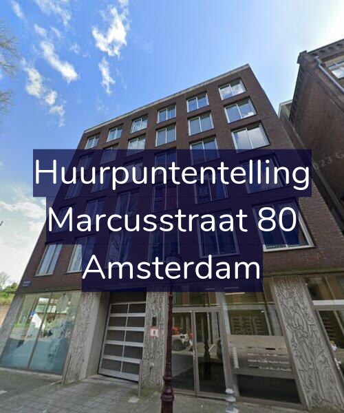 Foto gevel Huurpuntentelling voor Marcusstraat 80, Amsterdam