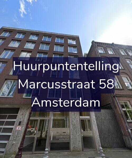 Foto gevel Huurpuntentelling voor Marcusstraat 58, Amsterdam
