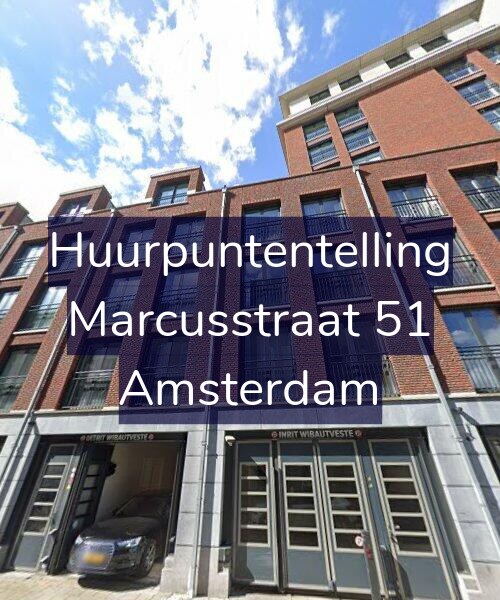 Foto gevel Huurpuntentelling voor Marcusstraat 51, Amsterdam