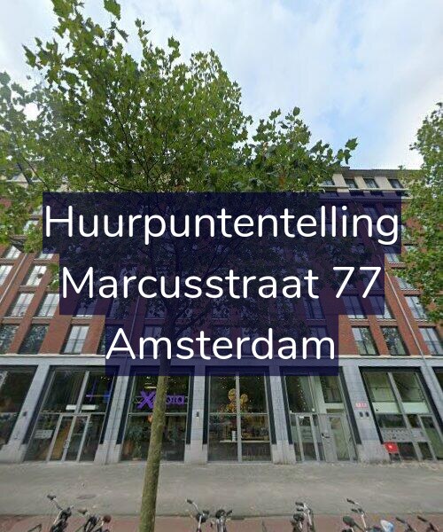 Foto gevel Huurpuntentelling voor Marcusstraat 77, Amsterdam