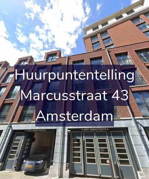 Foto gevel Huurpuntentelling voor Marcusstraat 43, Amsterdam