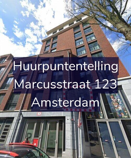 Foto gevel Huurpuntentelling voor Marcusstraat 123, Amsterdam