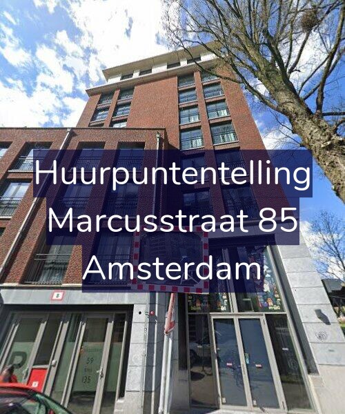 Foto gevel Huurpuntentelling voor Marcusstraat 85, Amsterdam