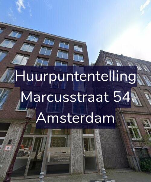 Foto gevel Huurpuntentelling voor Marcusstraat 54, Amsterdam